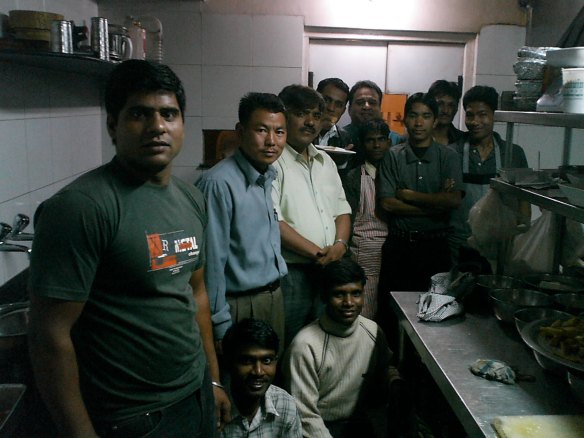 Cocineros de Blu Cheez en Punjab India