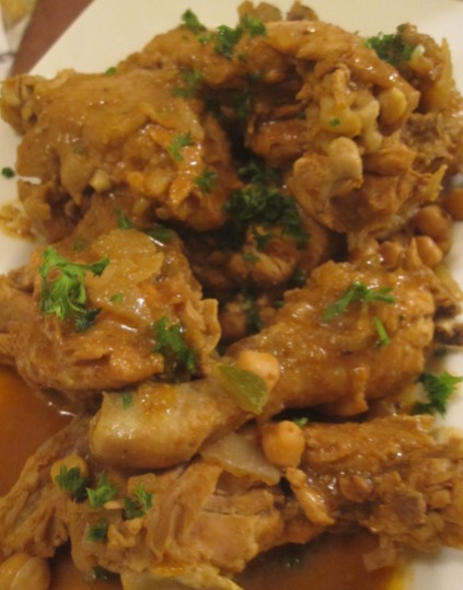 pollo para couscous tunecino